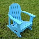 614wG4zcdVL. SL160  Kids Adirondack Rocker (Blue) (22.5H x 18.75W x 21D)