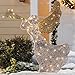 Brylanehome Pre-Lit Beaded Glitter Angel (Silver Gold,0)