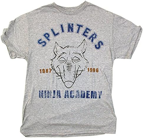 Teenage Mutant Ninja Turtles - Splinters Ninja Academy - mens gray t-shirt, Size: X-Large, Color: Grey