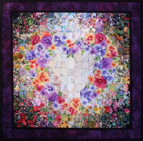 With All My Heart Quilt Kit Fabric (Quilting and Sewing) Kit