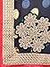 Shonaya Pink &Blue Georgette Patch work saree &Unstitched Blouse Piece,Free Size