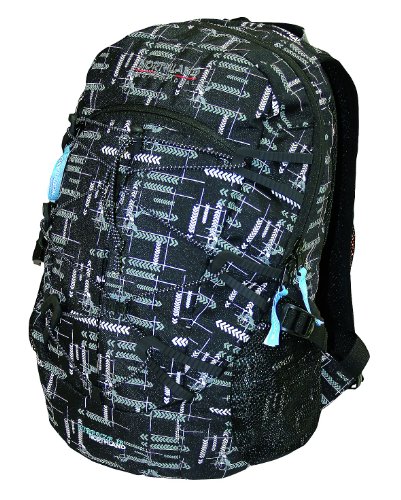 Northland Professional Rucksack Firenze, black w. print, 16 liters, 02-04830