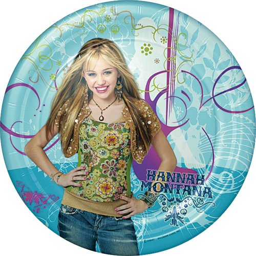Hannah Montana Dinner Plates, 8-Count Packages (Pack of 6)