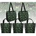 Horses Shopping Bags Reusable Grocery Bags 5 Pc Set Horse SET 5 Pieces 2 Insulated Zippered Bags and 3 Sturdy Shopping Bags in Designer Prints GIFT IDEA