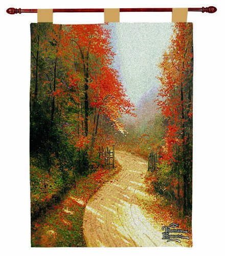 Autumn Lane by Thomas Kinkade Wall Hanging - 26x36
