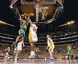 Paul Pierce Boston Celtics - 2008 NBA Finals Lay Up Over Kobe - Autographed 8x10 Photograph