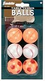 Franklin Sports-Themed Table Tennis Balls - 6 Pack