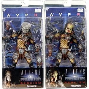 AVP Aliens vs. Predator: Requiem Series 2 Action Figures Set of 2 (Masked and Unmasked... by 
