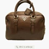 Prada Degrade Cervo Lux Brown Leather Bowler Bag BL0517