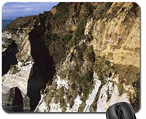 sculpted sandstone coast in new zealand Mouse Pad, Mousepad (Beaches Mouse Pad, 10.2 x 8.3 x 0.12 inches)