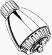 Watersaver Shower Head (BW032WW)
