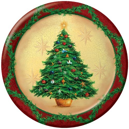 Holiday Splendor Christmas 7" Dessert Paper Plates 8ct.