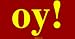 oy! Large Bumper Sticker Image