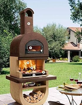 barbecue diva en pierre avec four acier inox