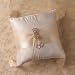 Jeweled Ivory Wedding Ring Bearer Pillow