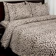 Cheetah Cotton 3pc Quilt Set, Full/Queen