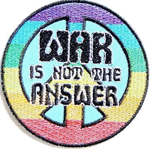 Peace Anti No War Sign US Army Military Dove Flag Logo Hippie Retro Biker Tatoo Jacket T-shirt Vest Patch Sew Iron on Embroidered Badge Symbol Custom