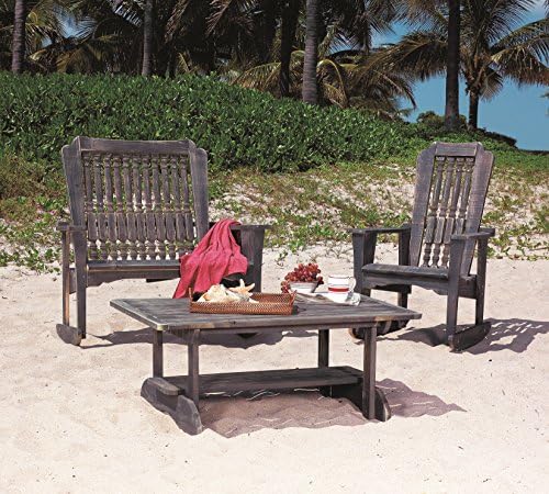 Uwharrie Chair 6053-044 Hatteras Outdoor Settee Rocking Chair Mauve