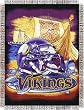 Minnesota Vikings Home Field Advantage Woven Tapestry Throw Blanket - NFL Football Fan Shop