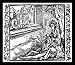 Albrecht Duerer (Illustration for The Knights of the Turn, Scene: Delila cut Samson's hair from) Framed Art Poster Print - 11 X 17