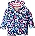 Hatley Little Girls' Girls Summer Garden Raincoat, Blue Summer Garden, 4