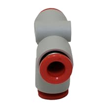 SMC KQ2T07-00A PBT Push-to-Connect Tube Fitting, Union Tee, 1/4" Tube OD