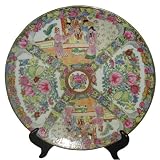 Rose Medallion porcelain plate