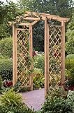 Pergola mit Kronebogen und Rankgitter