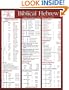 Biblical Hebrew Laminated Sheet (Zondervan Get an A! Study Guides)