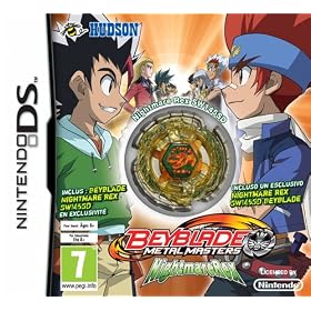 Beyblade metal masters : nightmare rex + toupie