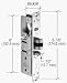 CRL Adams Rite 31/32 Backset Deadlatch Lock- Left Handed