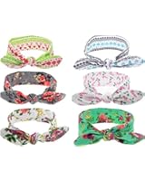Mookiraer&reg; Baby Girl Newest Turban Headband Newborn Girls Headband Bow Set