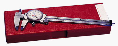 Starrett 120A-6 Dial Caliper 0 to 6-Inch with case