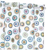 Hookless Circles 70 by 72-Inch Vinyl Shower Curtain