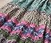 Women's Bohemian Maxi Cotton Connect Color Striped Long Skirt Ballet Dress, Multi#1, One size