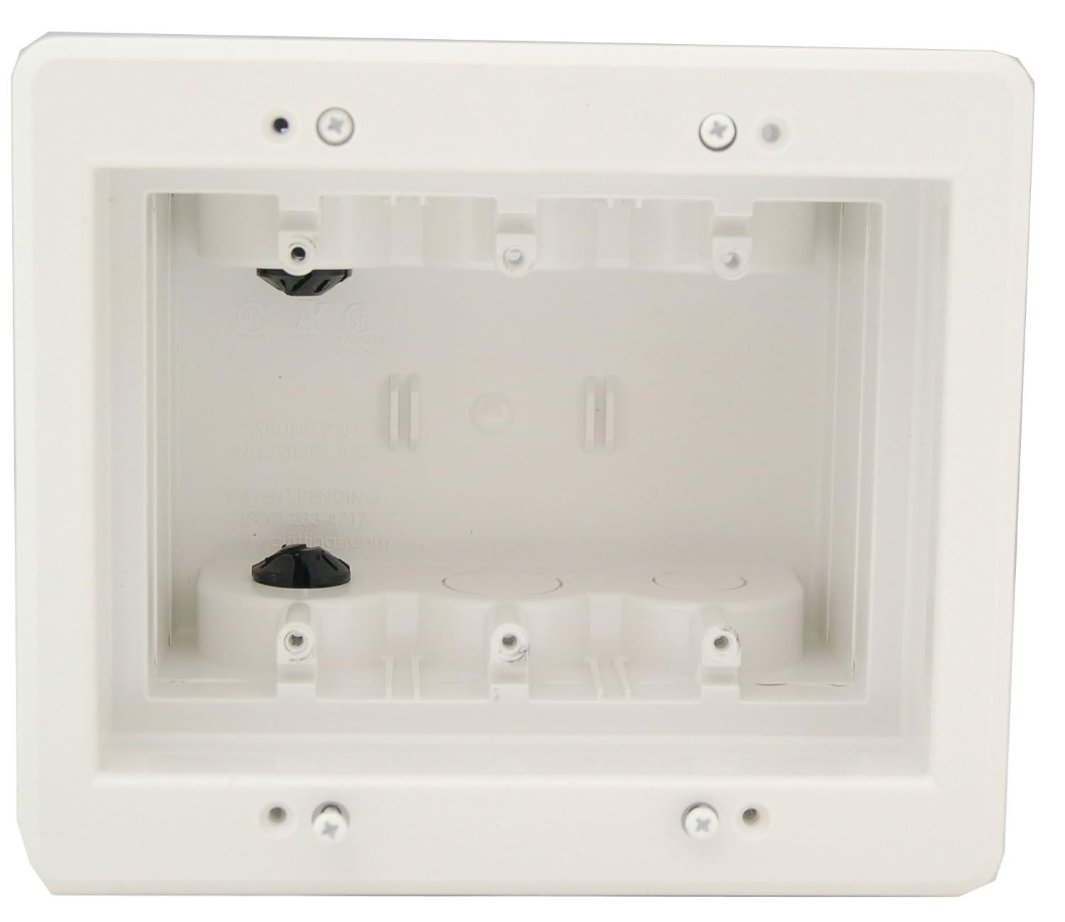 Arlington DVFR3W1 Recessed Electrical Outlet Mounting Box with