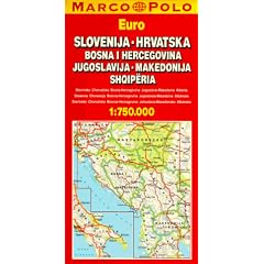 Shell EuroKarte, Slowenien, Kroatien, Bosnien-Herzegowina, Jugoslawien, Makedonien, Albanien