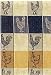 100% Cotton Jacquard Check Dishtowel Chickens 18" X 28" Set / 6