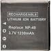 Ultralast UL-CNP40 Casio NP40DBA Equivalent Digital Camera Battery