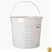 Leaktite Corp. 11CLR 10 Quart Clear Measure Polysteel Rim Pail