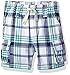 Gymboree Baby Boys' White and Blue Plaid Cargo Short