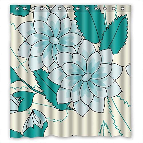 HappyDoggy Bathroom Beautiful Flowers Shower Curtain 72 X 72 Inches / W H 180 By180 Cm