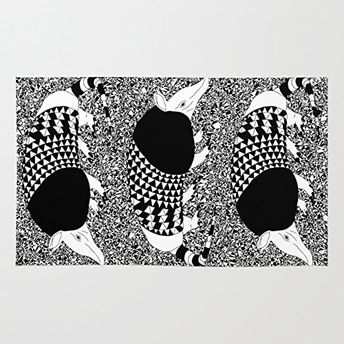 Society6 Static Armadillo Rug 3' x 5'