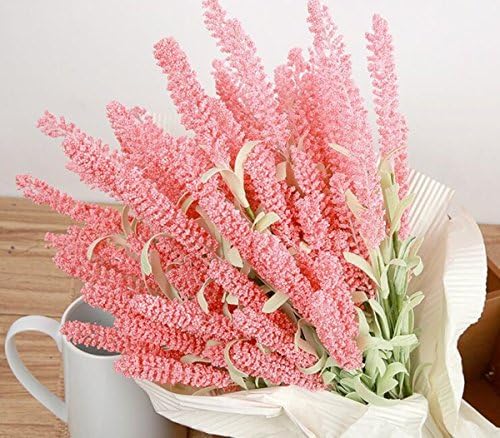 4 PCS Simulate bouquet artificial silk flowers romantic lavender in beautiful colours for home party wedding decoration dark pink