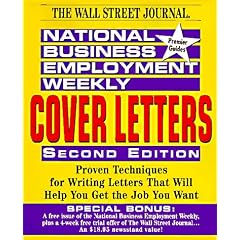 National Business Employment Weekly Cover Letters (National Business Employment Weekly Premier Guides)