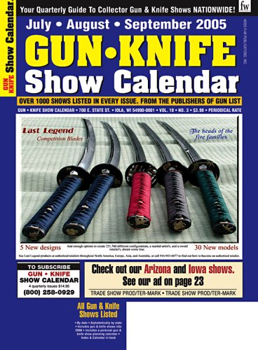 Gun and Knife Show Calendar (1-year)