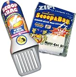 STINK FREE Scoop & Bag Self-Bagging Litter Scoop (with 21 Odor Seal Cat Waste Litter Bags)