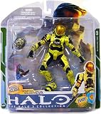 Halo 3 McFarlane Toys Series 5 (2009 Wave 2) Exclusive Action Figure PALE YELLOW Spartan Soldier EVA (Needler and Flare)