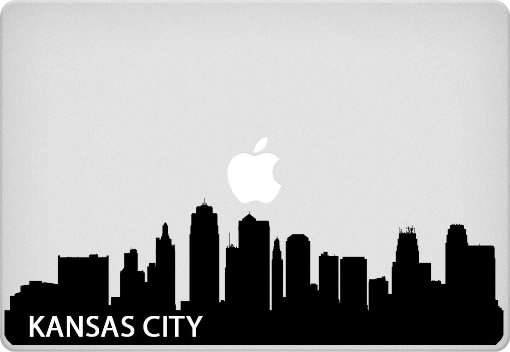 Amazon.com: Kansas City Skyline Macbook Sticker Kansas: Computers ...