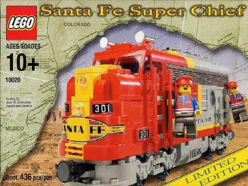 Lego # 10020 Santa Fe Train Engine On Sale